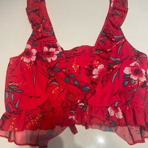 Winston White Red Maxi Skirt & Top Set (Small skirt and Xsmall top)